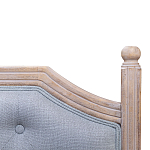 Изголовье кровати серое с мягкой обивкой из рогожки Emma Headboard варинант исполнения - 2 | Loft Concept в Кирове