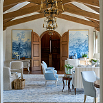 Обои ручная роспись Le Brésil Mer Bleue варинант исполнения - 4 | Loft Concept в Кирове