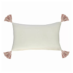 Чехол на подушку с кисточками и вышивкой птиц Ethnic mix Birds Rect варинант исполнения - 4 | Loft Concept в Кирове