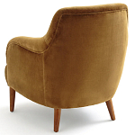 Кресло велюровое золотистого цвета Diaspro Gold  Armchair варинант исполнения - 3 | Loft Concept в Кирове