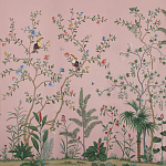 Обои ручная роспись Amazonia Florence Pink dyed silk варинант исполнения - 2 | Loft Concept в Кирове