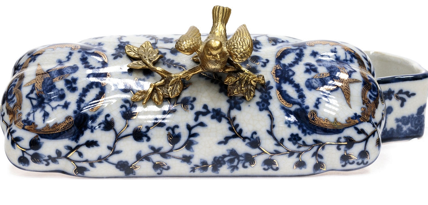 Шкатулка Pattern & Bronze Birds Long Шкатулка Pattern & Bronze Birds Long - Loft-Concept в Кирове