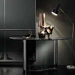 Консоль дымчатого цвета с изогнутым основанием Arabesque варинант исполнения - 4 | Loft Concept в Кирове