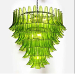 Люстра из семи ярусов зеленого стекла Independence варинант исполнения - 8 | Loft Concept в Кирове