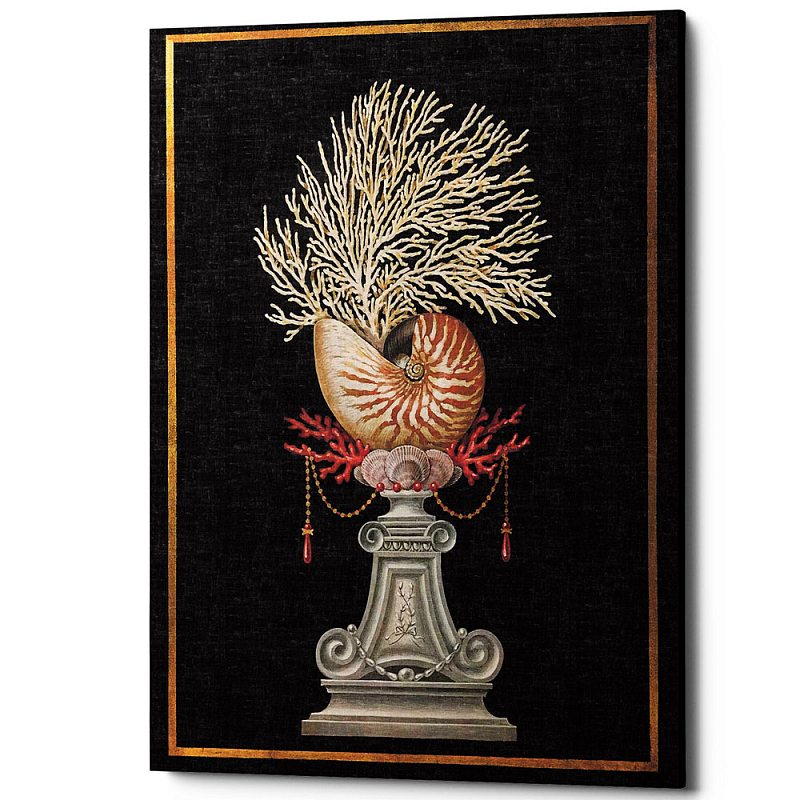 Постер Sea Vase Poster 3 Черный Бежевый Постер Sea Vase Poster 3 Черный Бежевый в Кирове | Loft Concept