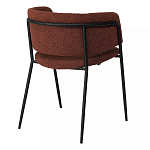 Стул полукруглый мягкий с буклированной обивкой Chair with Boucle Upholstery варинант исполнения - 7 | Loft Concept в Кирове