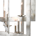 Люстра серебряная из пересекающихся квадратных элементов Intersecting Squares  варинант исполнения - 1 | Loft Concept в Кирове