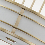 Подвесной светильник цвета латунь с белым матовым плафоном с геометрическим рисунком Feiss варинант исполнения - 5 | Loft Concept в Кирове