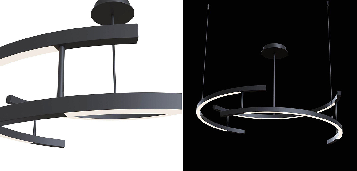 Люстра Smeragde Light Chandelier black arcs Люстра Smeragde Light Chandelier black arcs - Loft-Concept в Кирове