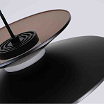 Люстра подвесная с тремя матовыми черными плафонами Obsidian Touch варинант исполнения - 3 | Loft Concept в Кирове