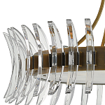 Люстра круглая с прозрачными элементами в форме полумесяца Crescent варинант исполнения - 1 | Loft Concept в Кирове