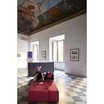 Дизайнерский модульный диван волнистой формы с цветным принтом Poltronova Superonda Sofa варинант исполнения - 10 | Loft Concept в Кирове