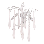 Бра с декором в виде ветвей и стеклянных подвесок в форме капель Droplet Chandelier варинант исполнения - 3 | Loft Concept в Кирове