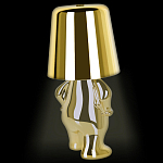 Настольная лампа фигурная золотого цвета с гладким абажуром Высота 19 см Sophia варинант исполнения - 7 | Loft Concept в Кирове