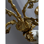 Подсвечник белый Попугай из фарфора с бронзовыми элементами Eden Garden варинант исполнения - 8 | Loft Concept в Кирове