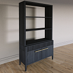 Стеллаж Primo с ящиками Черный дуб  варинант исполнения - 2 | Loft Concept в Кирове