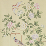 Обои ручная роспись Askew Verdigris  варинант исполнения - 1 | Loft Concept в Кирове