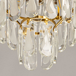 Люстра многоярусная с овальными прозрачными подвесками 28 см Harmonica варинант исполнения - 9 | Loft Concept в Кирове