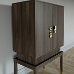 Кабинетный шкаф Elsa Dreams Walnut с 2-мя ящиками варинант исполнения - 5 | Loft Concept в Кирове