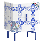 Тумба на синих ножках Short Re Rblue варинант исполнения - 1 | Loft Concept в Кирове