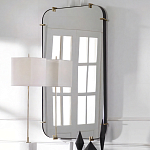 Зеркало настенное в черной металлической раме Mirror Cardinal варинант исполнения - 5 | Loft Concept в Кирове