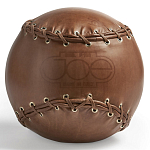 Дизайнерский кожаный пуф в виде бейсбольного мяча Poltronova Joe Ball Pouf варинант исполнения - 1 | Loft Concept в Кирове