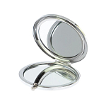 Зеркало карманное складное круглое из натурального камня Малахит с Хризоколлой в подарочной упаковке Silver Stone Mirrors варинант исполнения - 3 | Loft Concept в Кирове