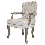 Кресло с изображением сакуры Aubrey Classical Armchair beige flax варинант исполнения - 3 | Loft Concept в Кирове