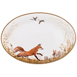 Блюдо овальное из фарфора с изображением животных Hunting Porcelain Collection варинант исполнения - 1 | Loft Concept в Кирове