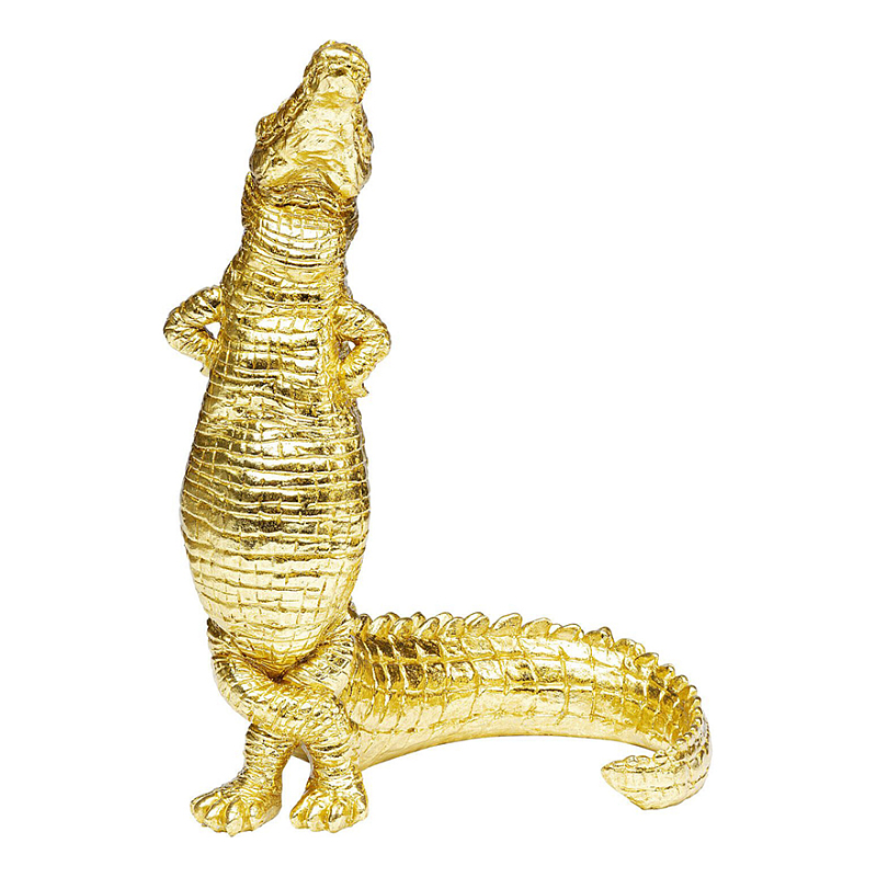 Статуэтка золотой крокодил Crocodile collection Золотой Статуэтка золотой крокодил Crocodile collection Золотой в Кирове | Loft Concept