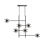 Каркасная люстра Balance варинант исполнения - 1 | Loft Concept в Кирове