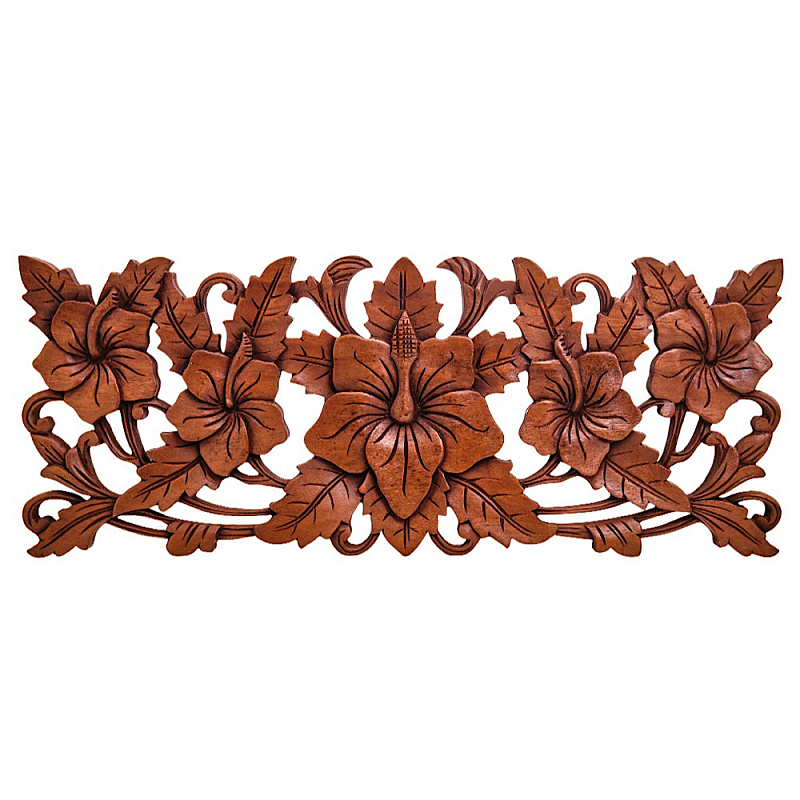 Панно из дерева цветы Celticflower  Panel With Trees Коричневый в Кирове | Loft Concept 