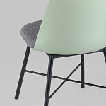 Стул из прочного пластика на металлическом основании Anora Green  варинант исполнения - 6 | Loft Concept в Кирове