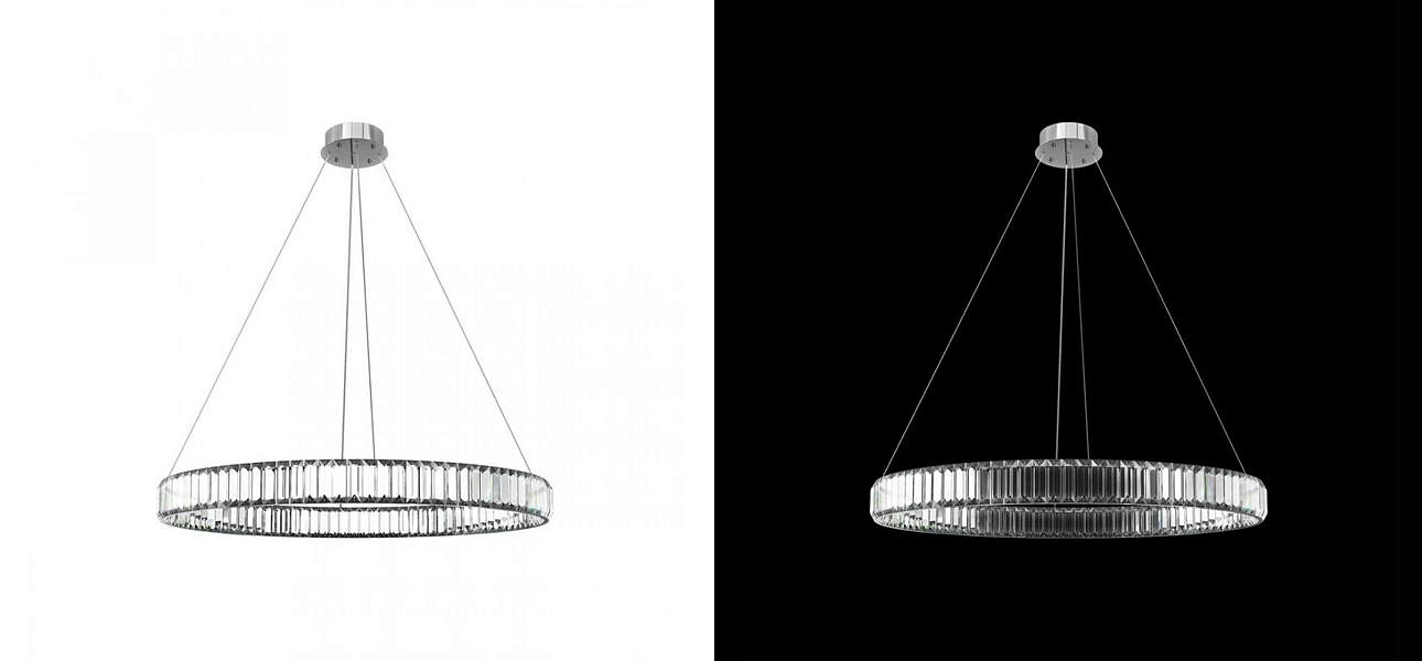 Люстра Crystal Ring Silver диаметр 80 Люстра Crystal Ring Silver диаметр 80 - Loft-Concept в Кирове