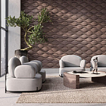 Гипсовая 3D панель с принтографией PM-108 варинант исполнения - 3 | Loft Concept в Кирове