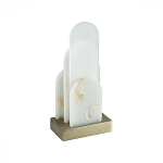Настольная лампа с белыми вертикальными элементами Alabaster Totem   варинант исполнения - 4 | Loft Concept в Кирове