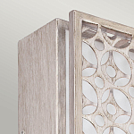 Бра прямоугольное в серебрянном цвете с ажурной решеткой Feiss варинант исполнения - 2 | Loft Concept в Кирове