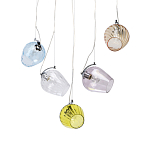 Люстра линейная с 5-ю разноцветными стеклянными плафонами Kaleido варинант исполнения - 1 | Loft Concept в Кирове