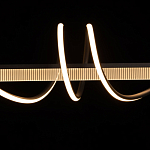 Люстра линейная черного цвета с волнообразным металлическим элементом Luke Lampco Tracer Lamp варинант исполнения - 5 | Loft Concept в Кирове