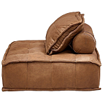 Модульное коричневое кожаное кресло Caron Leather Armchair варинант исполнения - 4 | Loft Concept в Кирове