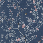 Обои ручная роспись Houghton Dark Blue варинант исполнения - 3 | Loft Concept в Кирове