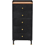 Высокий комод с 5-ю ящиками Cesar Black Chest of Drawers варинант исполнения - 1 | Loft Concept в Кирове