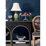 Чаша из прозрачного стекла с фигурками разноцветных попугаев на ободке 38 Eden Garden варинант исполнения - 5 | Loft Concept в Кирове