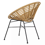 Стул круглый с ротанговым плетением Round Wicker Stool варинант исполнения - 4 | Loft Concept в Кирове