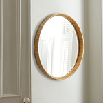 Зеркало круглое в раме из ротанга Wickerwork варинант исполнения - 1 | Loft Concept в Кирове