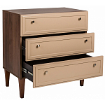 Комод бежевый из массива бука с 3-мя ящиками Wenge Light варинант исполнения - 3 | Loft Concept в Кирове