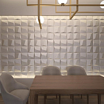 Гипсовая 3D панель с принтографией PM-26 варинант исполнения - 1 | Loft Concept в Кирове