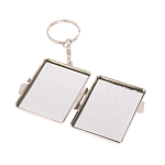 Зеркало брелок складное двухстороннее из натурального камня Оникс Silver Stone Mirrors варинант исполнения - 3 | Loft Concept в Кирове