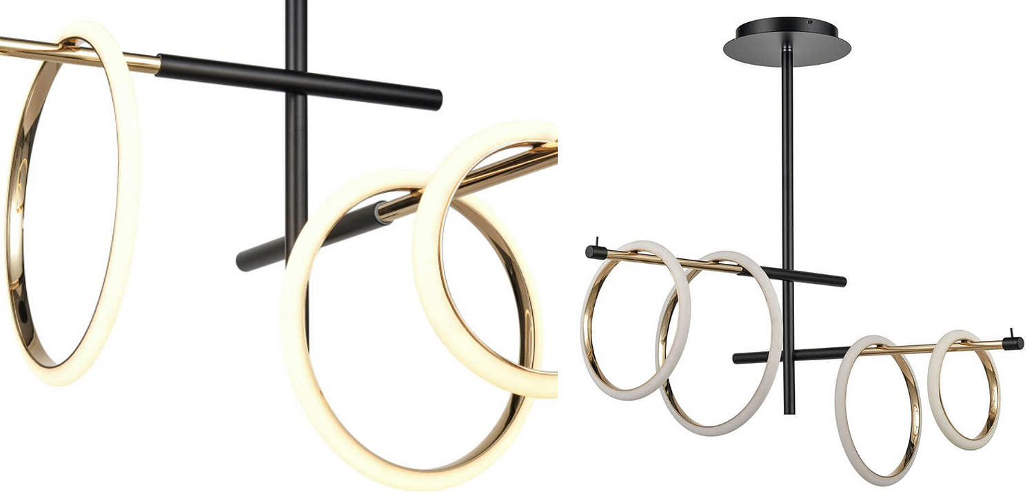 Люстра Jessenia Rings Chandelier 4 Люстра Jessenia Rings Chandelier 4 - Loft-Concept в Кирове