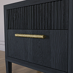 Прикроватная Тумбочка Primo с двумя ящиками Черный дуб варинант исполнения - 3 | Loft Concept в Кирове